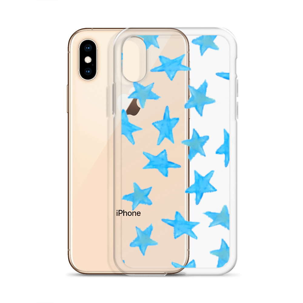 star case sky blue in clear