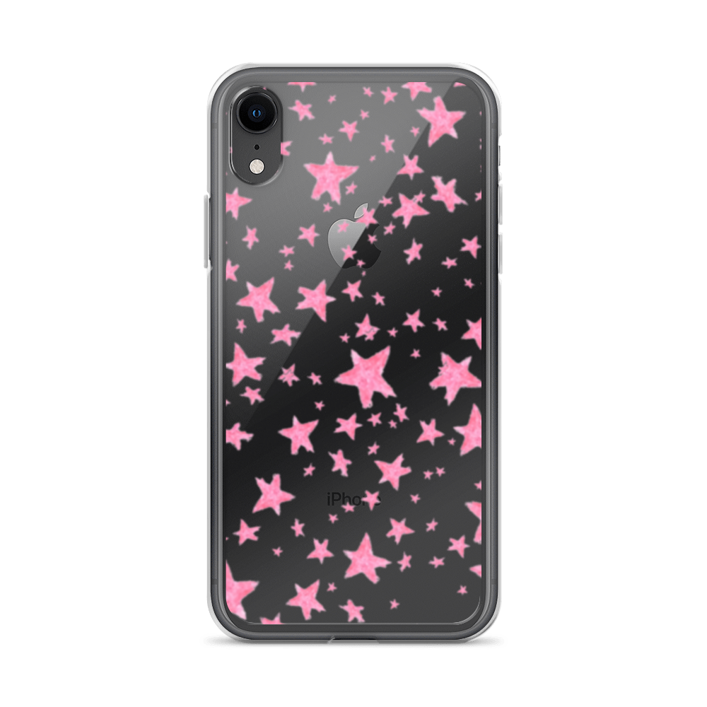 star case pink in clear