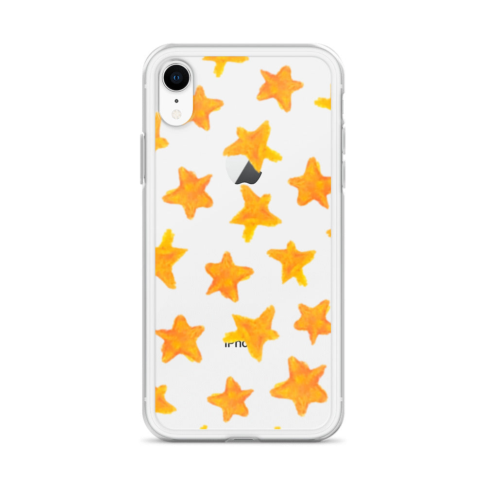 star case orange in clear