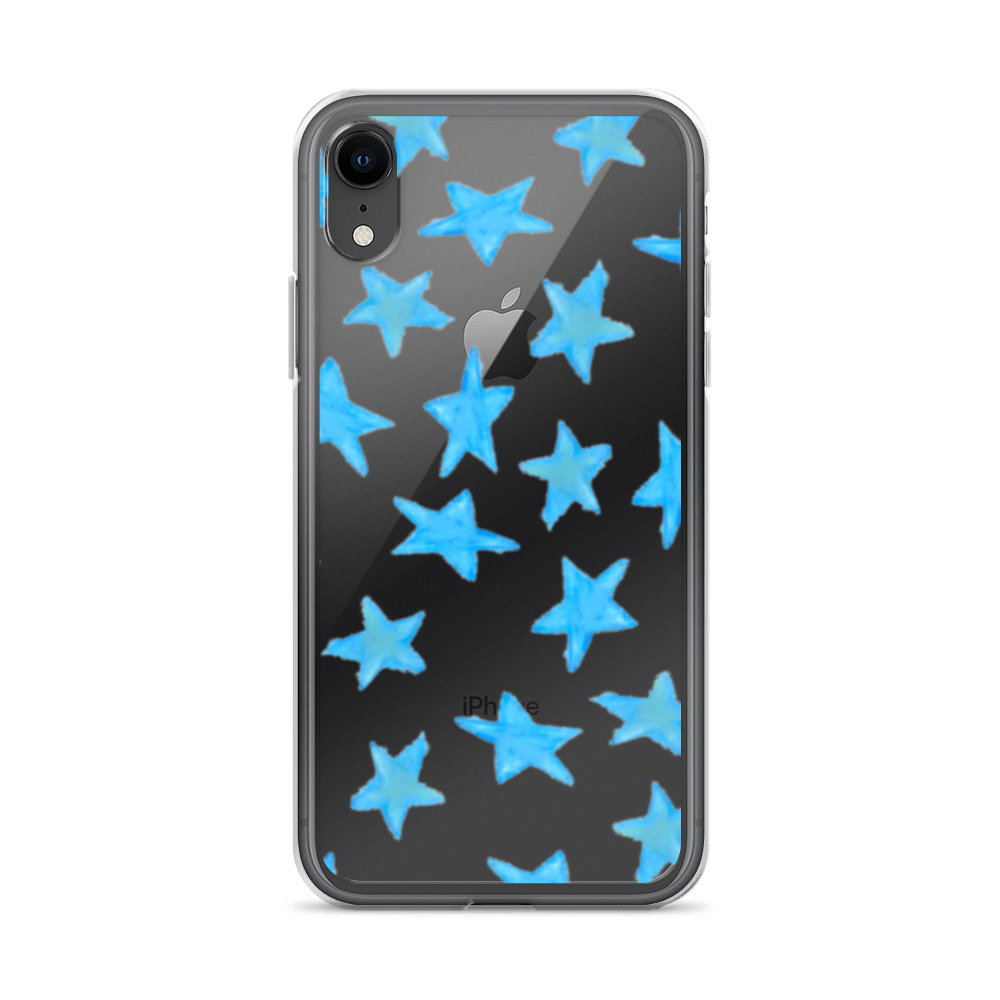 star case sky blue in clear