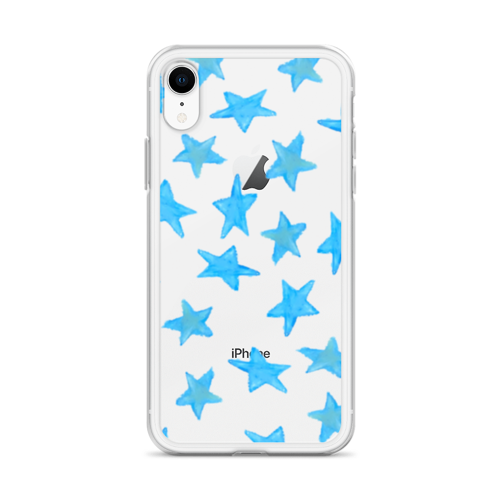 star case sky blue in clear