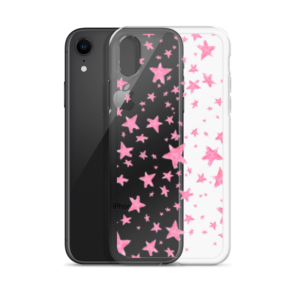 star case pink in clear