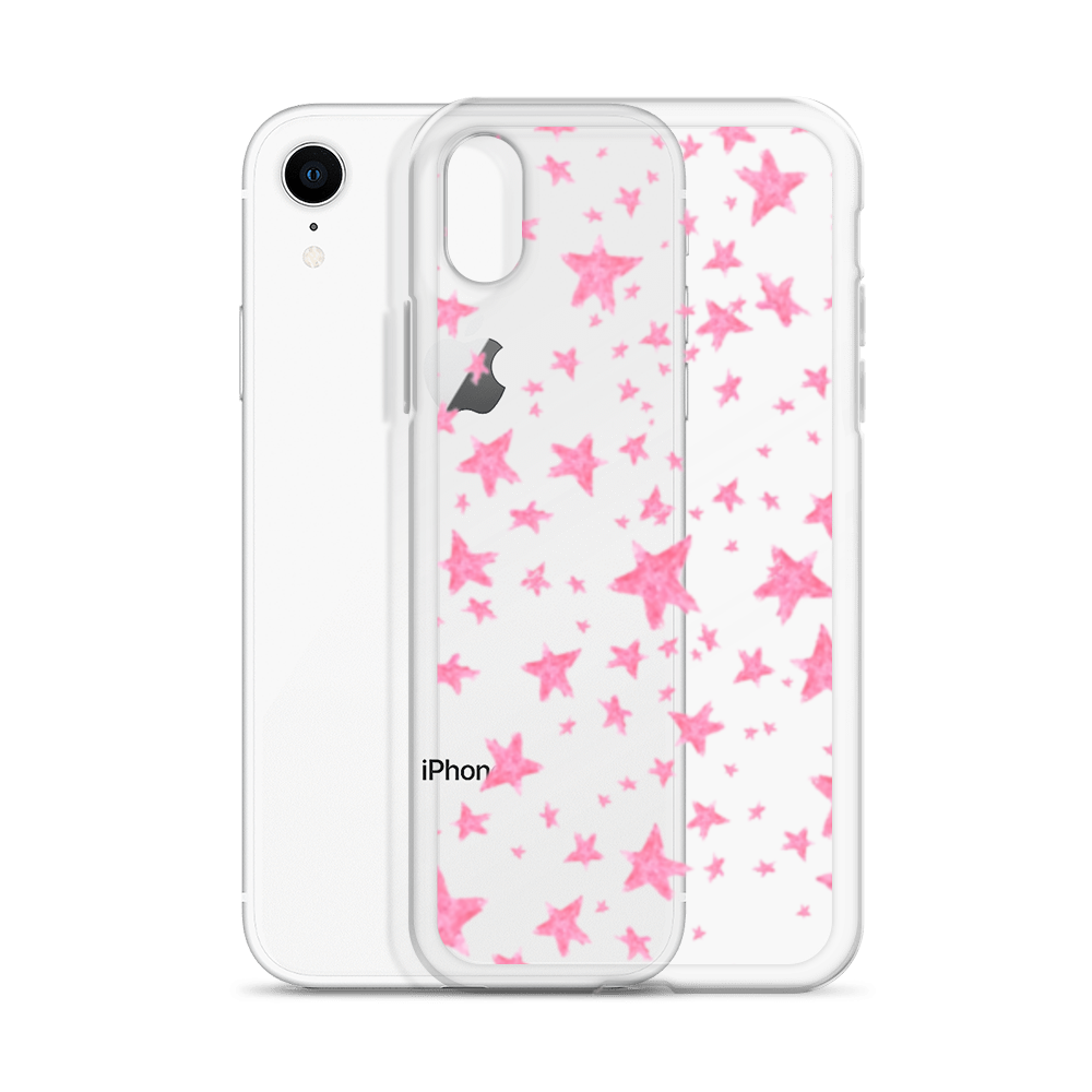 star case pink in clear