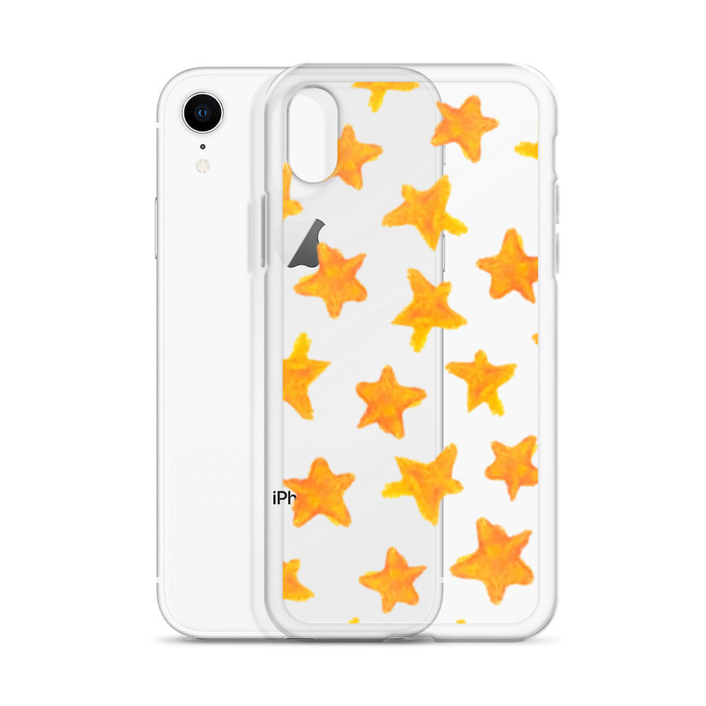 star case orange in clear