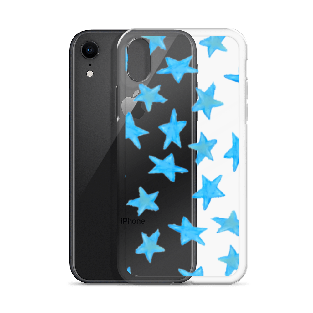 star case sky blue in clear