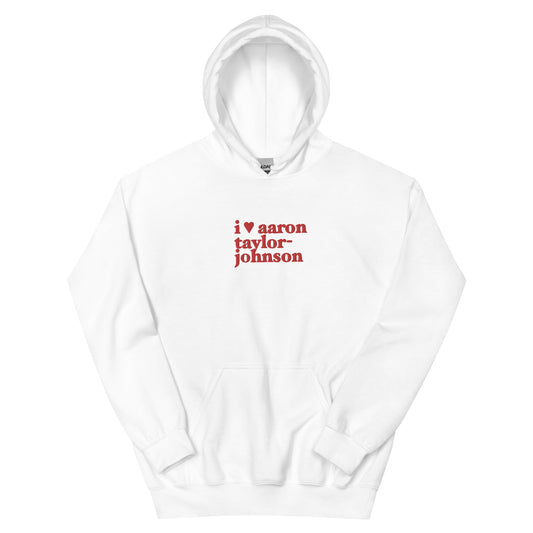 i heart aaron hoodie in red - dalidab