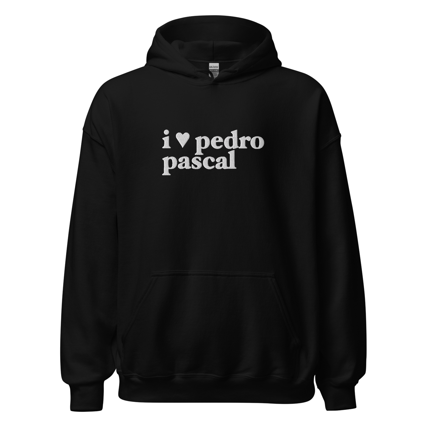 i heart pedro hoodie in white