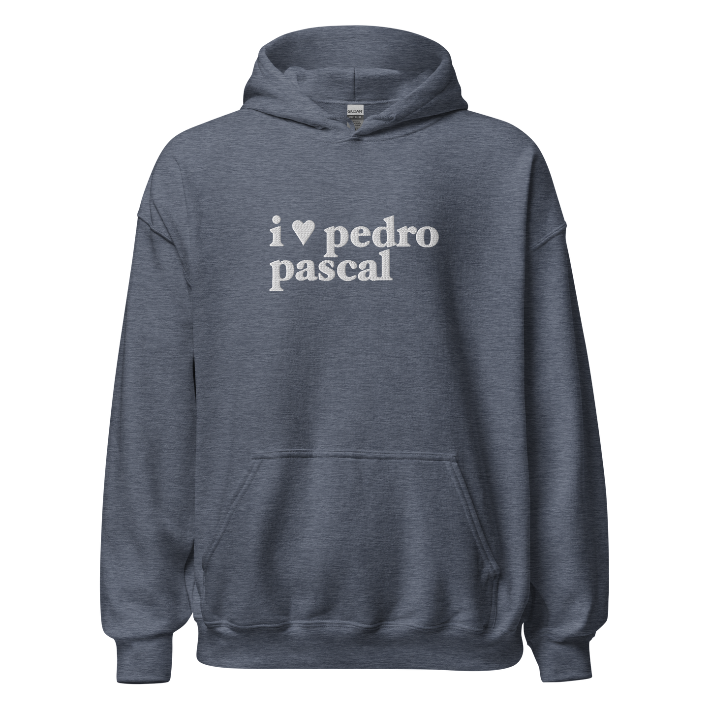 i heart pedro hoodie in white