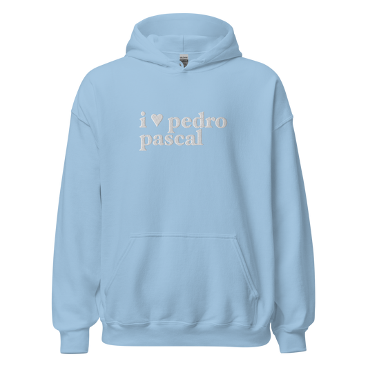 i heart pedro hoodie in white