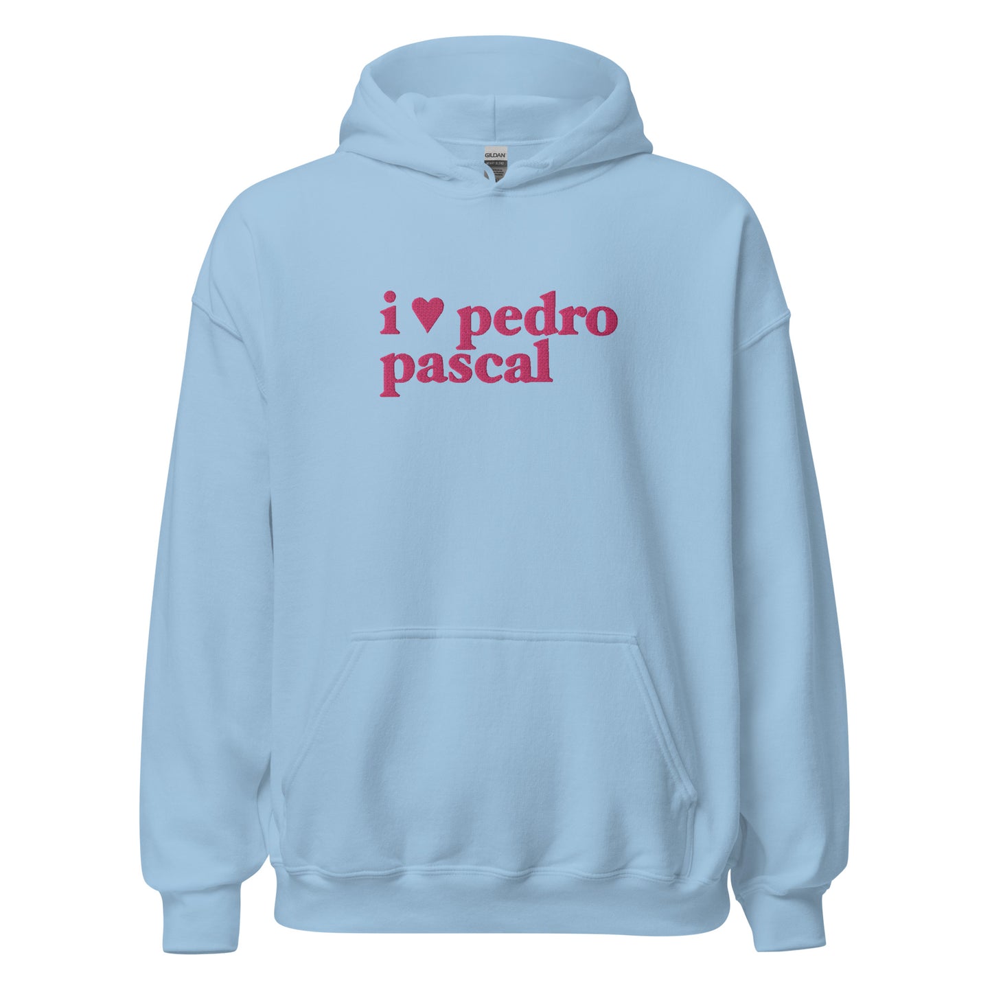 i heart pedro hoodie in pink