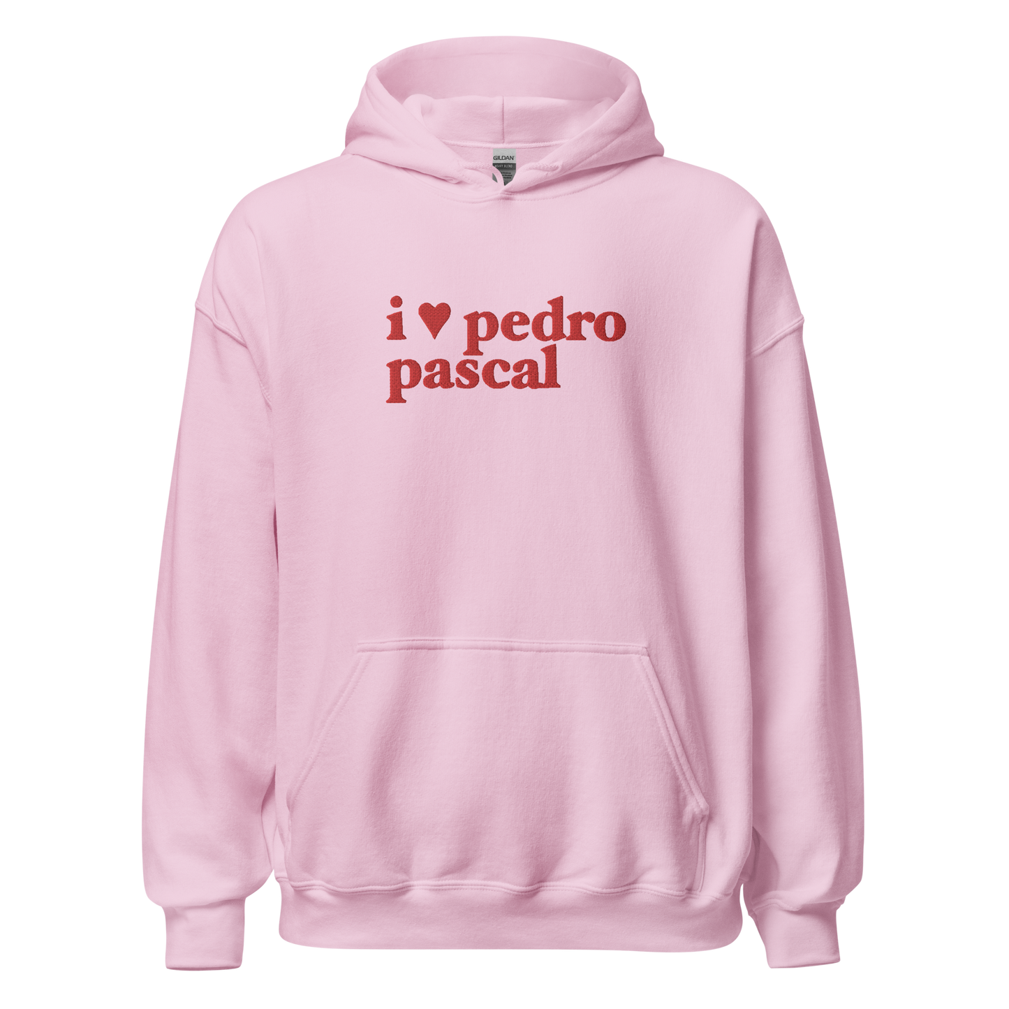 i heart pedro hoodie in red