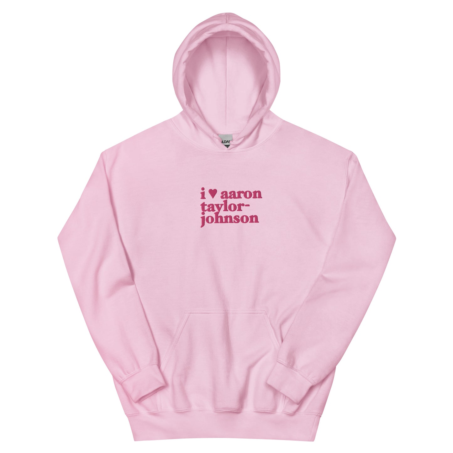 i heart aaron hoodie in pink