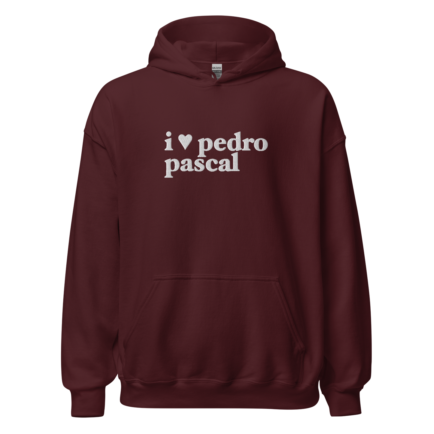 i heart pedro hoodie in white