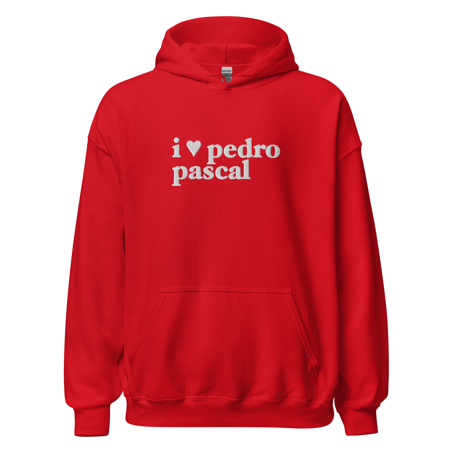 i heart pedro hoodie in white