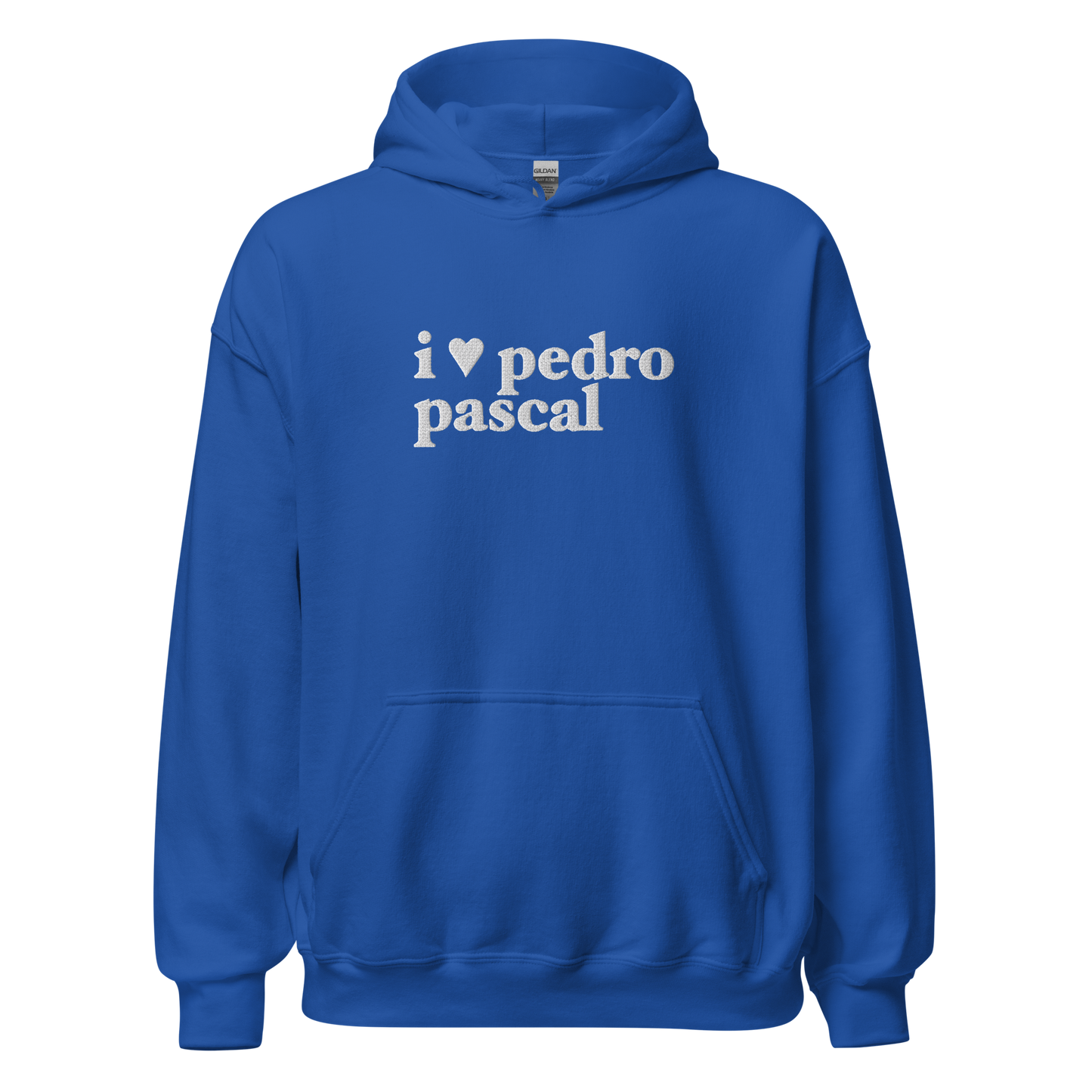 i heart pedro hoodie in white